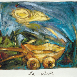 Nap, 2001, 2001, oil on handmade paper,